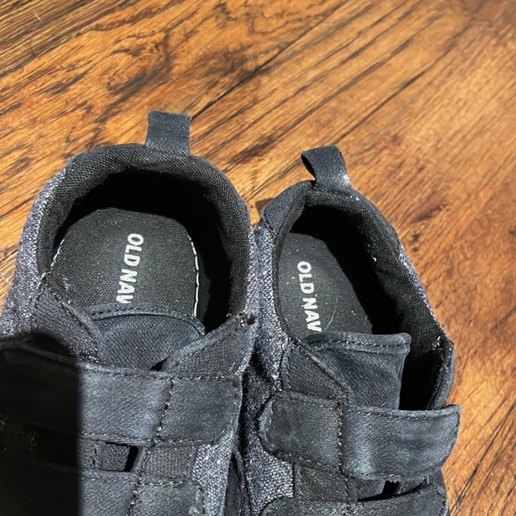 Toddler Black Canvas Sneakers - Picture 2 of 5